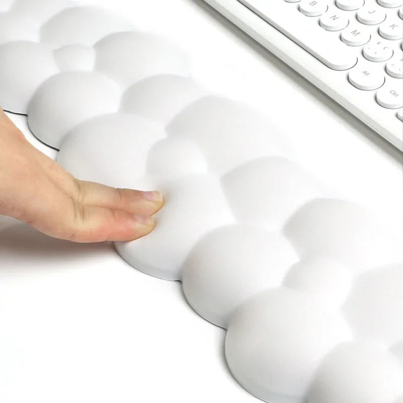Ergonomic Mouse Pad with Wrist Rest for Keyboard, Cloud Anti-Slip Desktop Office Gamer Mouse Pad with Wrist Rest