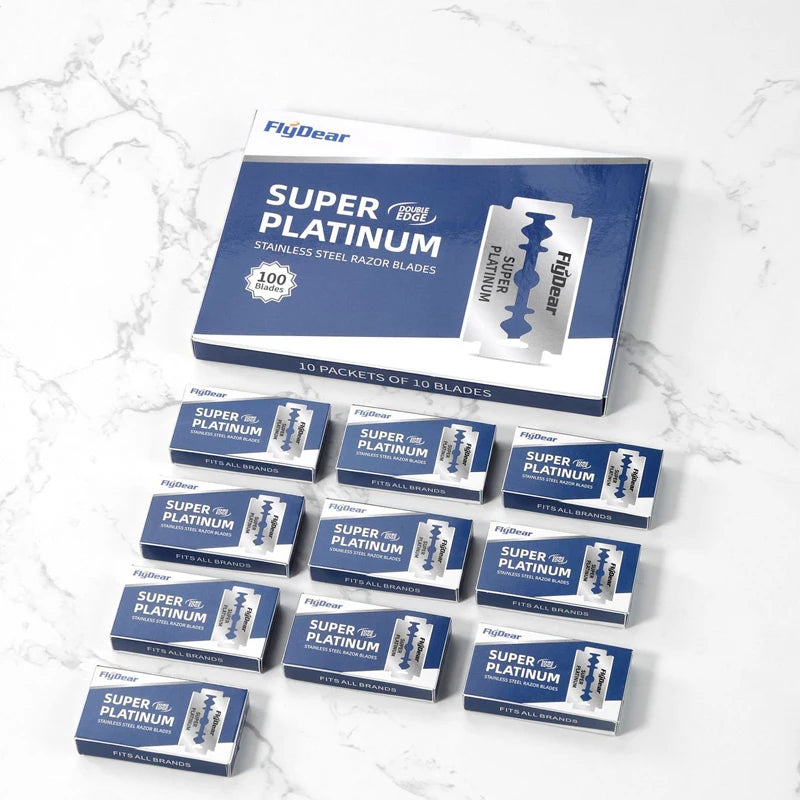 Bestseller Stainless steel razor blade old-fashioned manual double-sided razor blade hairdressing barber shop tools safety razor