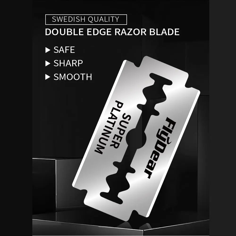 Bestseller Stainless steel razor blade old-fashioned manual double-sided razor blade hairdressing barber shop tools safety razor