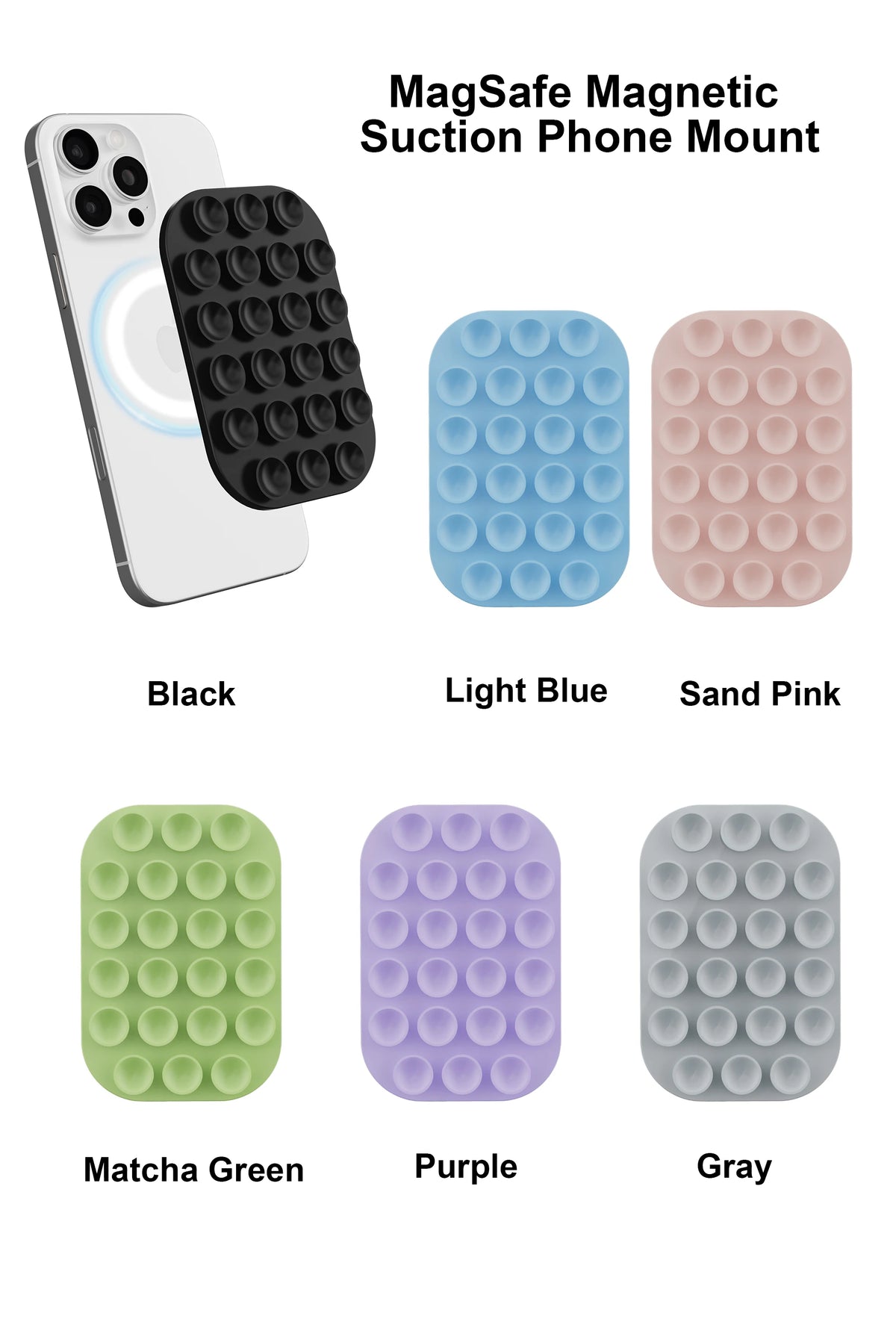 Cross-Border Bestseller Magnetic Suction Phone Stand Suitable for MagSafe Phone Cases iPhone Silicone Magnetic Suction Stand