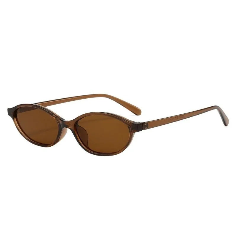 3pcs European and American Retro Oval Small Frame Women's Fashionable Sunglasses, Personalized Trendy Glasses
