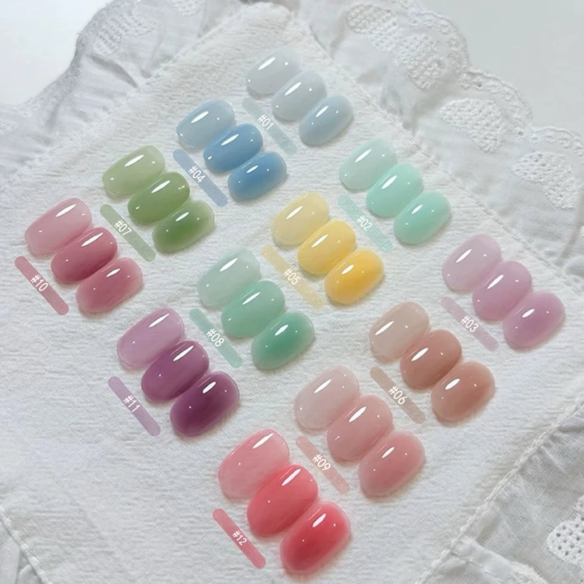 10ml Vitality Milk Candy Series Gel Nail Polish 2026 New Summer Bestseller Featuring a Dopamine Milk Candy Jelly Nail Polish