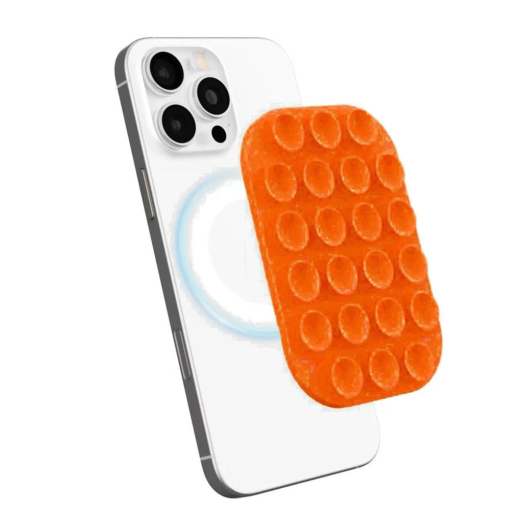 Cross-Border Bestseller Magnetic Suction Phone Stand Suitable for MagSafe Phone Cases iPhone Silicone Magnetic Suction Stand
