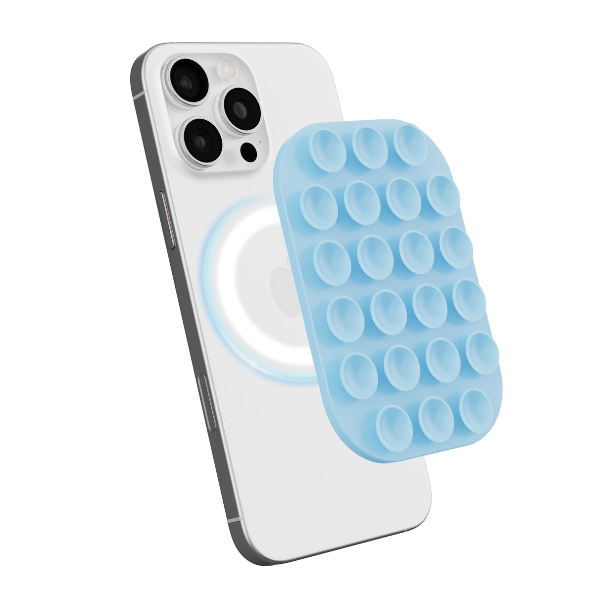 Cross-Border Bestseller Magnetic Suction Phone Stand Suitable for MagSafe Phone Cases iPhone Silicone Magnetic Suction Stand
