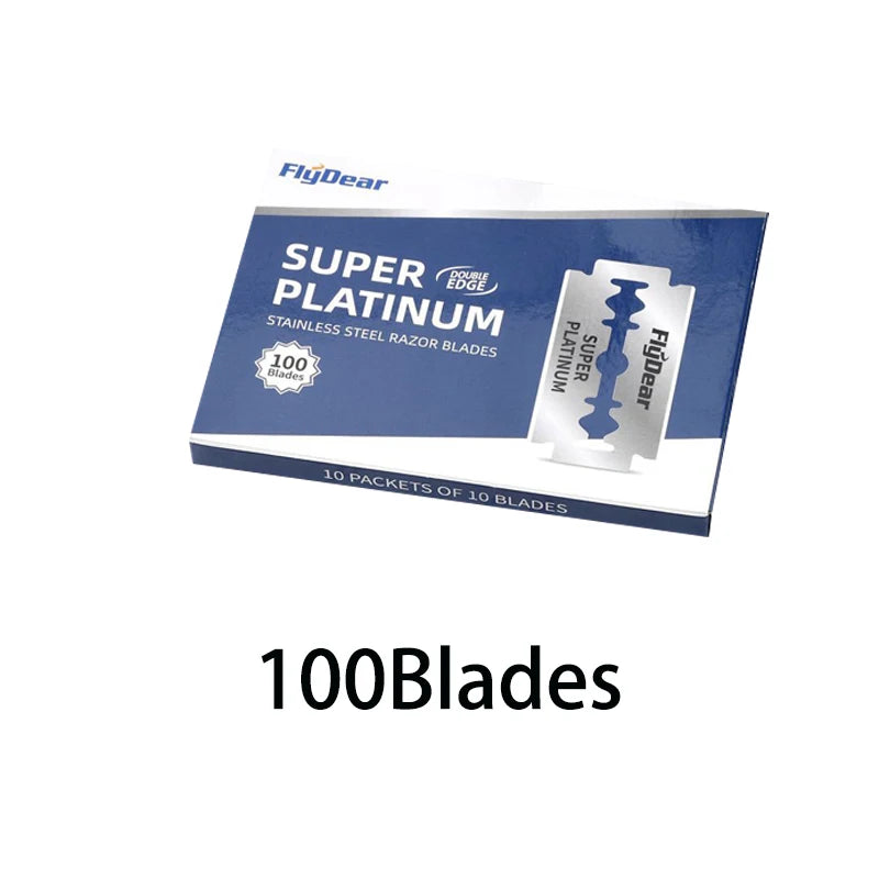 Bestseller Stainless steel razor blade old-fashioned manual double-sided razor blade hairdressing barber shop tools safety razor
