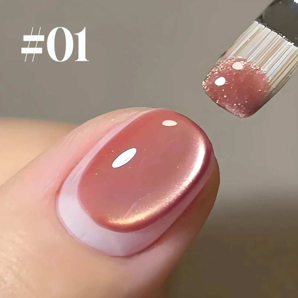 SHAKA 1-4pcs New Spring/Summer Bestsell Blue Nails Green Blue Nail Supplies Fantastic Ocean Bubble Cat Eye Gel Nail Polish