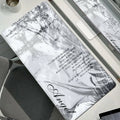 Anime Aesthetics Mousepad Black White Angel Mouse Pad Office PC Keyboard Desks Decort DeskMat Office Accessories E-Sports Carpet