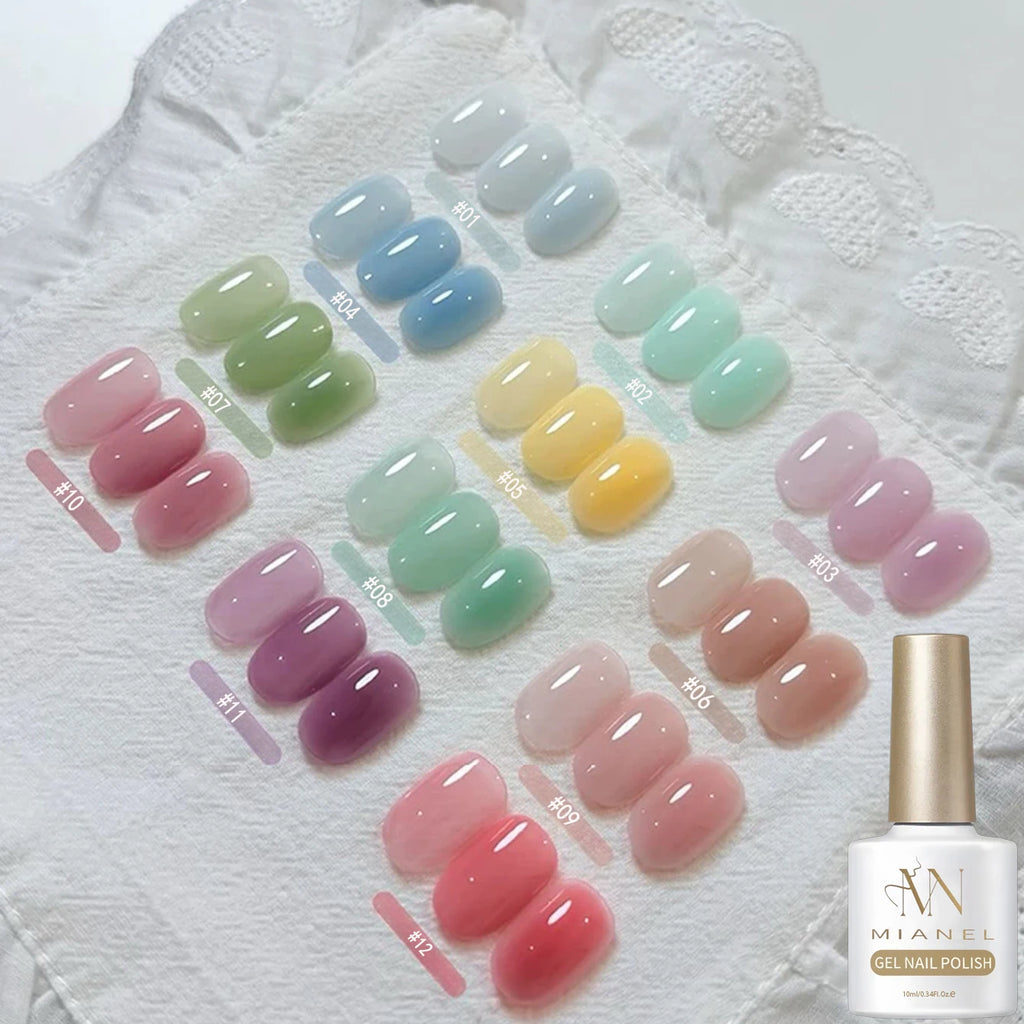 10ml Vitality Milk Candy Series Gel Nail Polish 2026 New Summer Bestseller Featuring a Dopamine Milk Candy Jelly Nail Polish