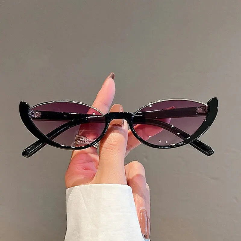 Half Frame Cat-eye Sunglasses Fashion Style Colored Women's Sunglasses Uv400