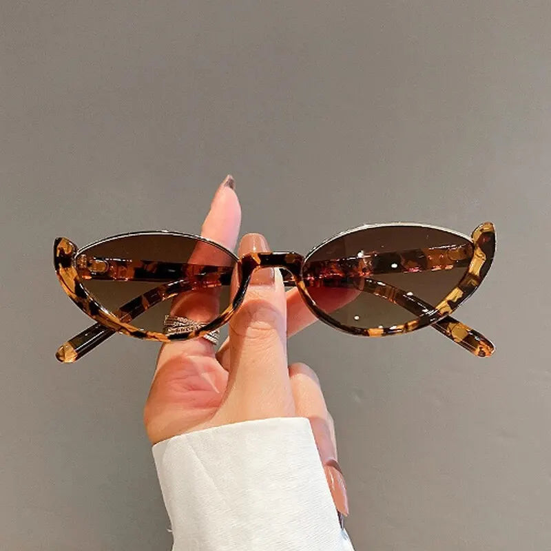 Half Frame Cat-eye Sunglasses Fashion Style Colored Women's Sunglasses Uv400