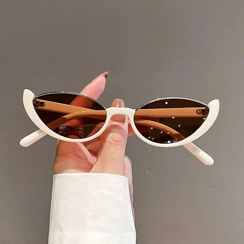 Half Frame Cat-eye Sunglasses Fashion Style Colored Women's Sunglasses Uv400