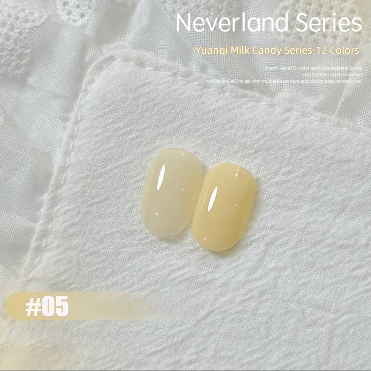 10ml Vitality Milk Candy Series Gel Nail Polish 2026 New Summer Bestseller Featuring a Dopamine Milk Candy Jelly Nail Polish