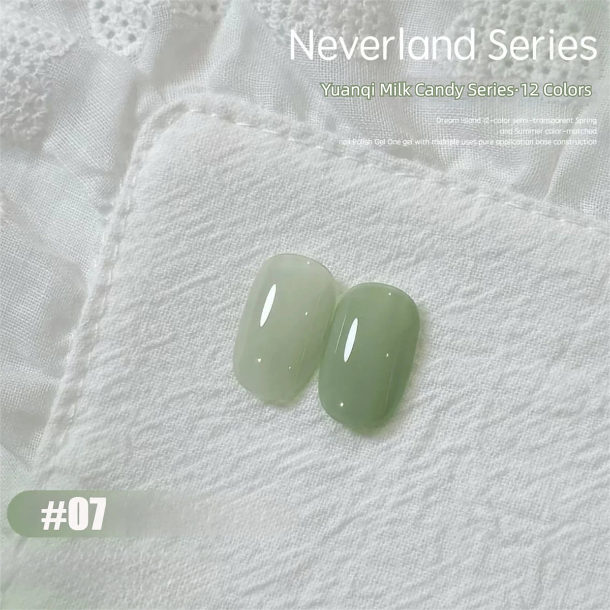 10ml Vitality Milk Candy Series Gel Nail Polish 2026 New Summer Bestseller Featuring a Dopamine Milk Candy Jelly Nail Polish
